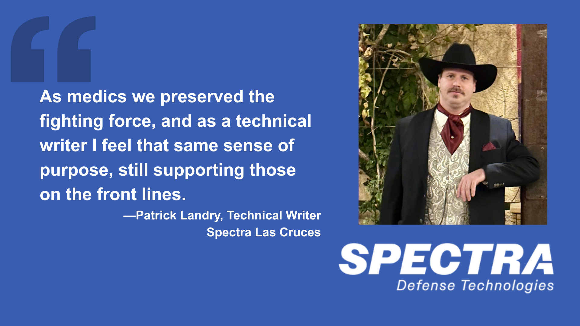 From Army medic to technical writer: Patrick Landry likes nothing more than a challenging puzzle